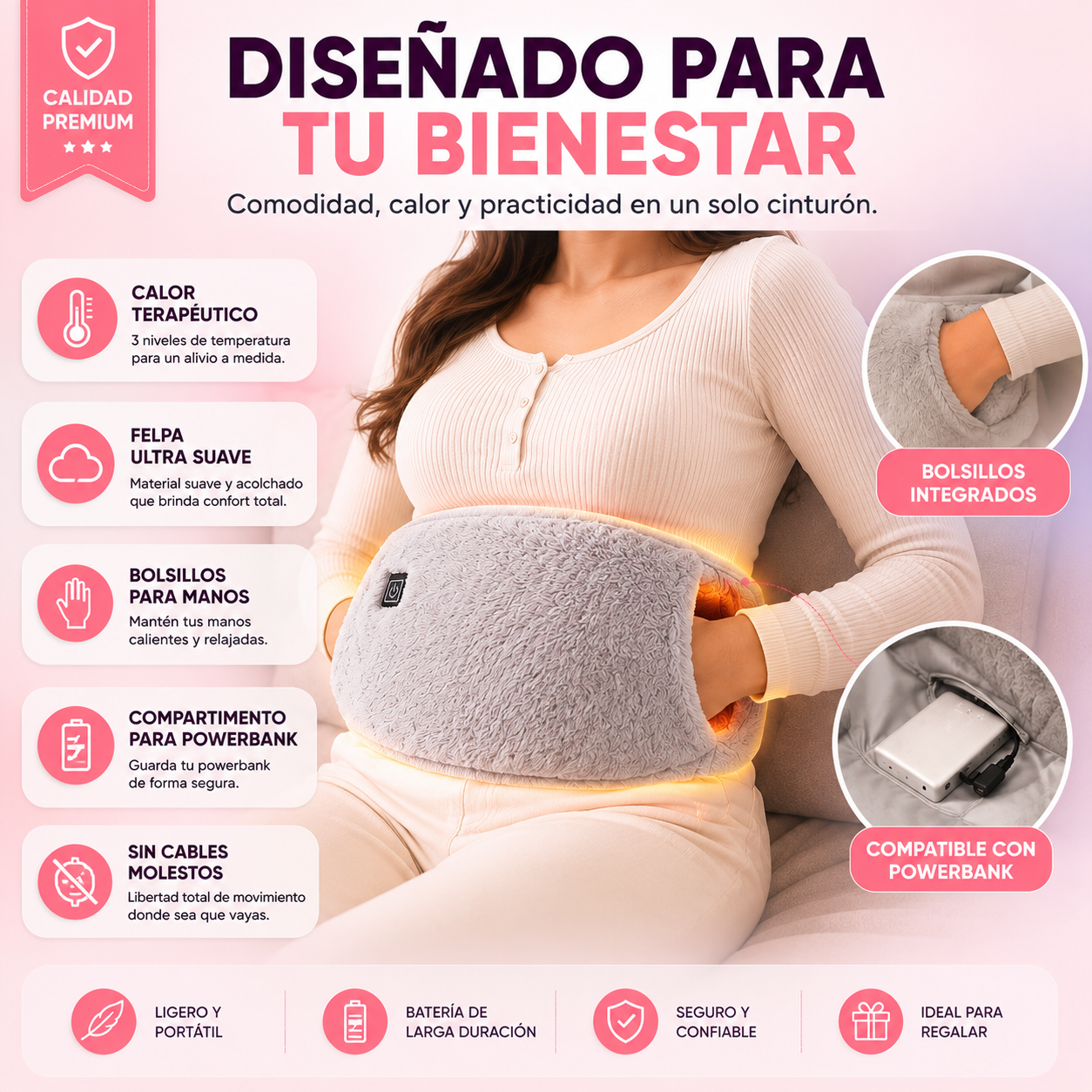 Calmora™ | El cinturón térmico que alivia tus cólicos