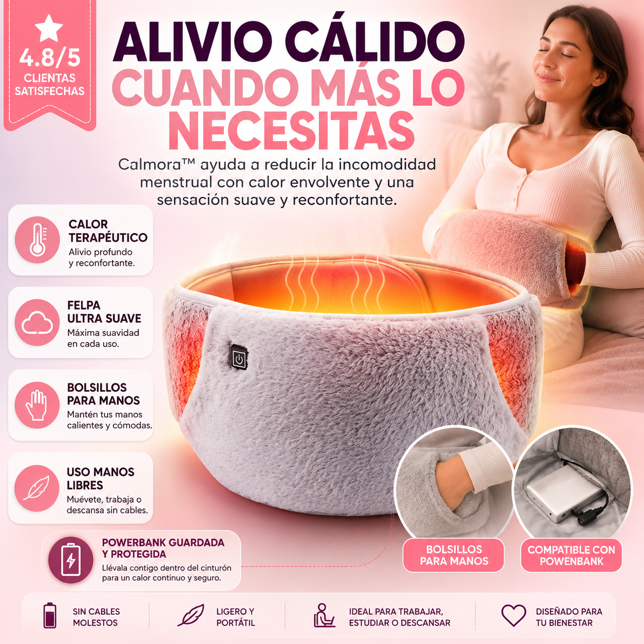 Calmora™ | El cinturón térmico que alivia tus cólicos