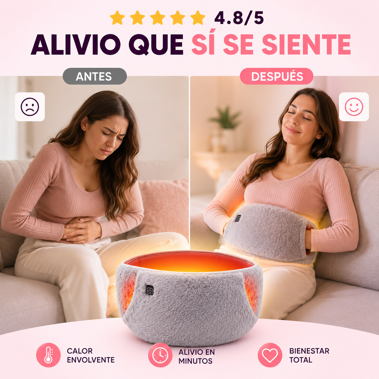 Calmora™ | El cinturón térmico que alivia tus cólicos