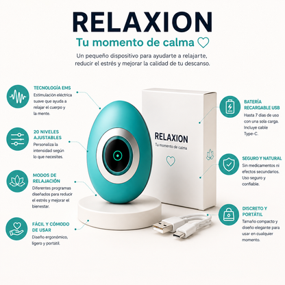 Relaxion™ | Dispositivo Terapia de Ansiedad Sueño