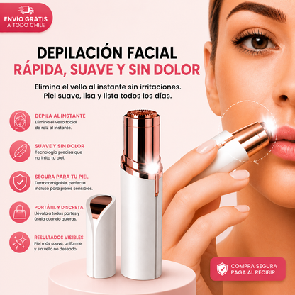 FlawlessGlow™ | Adiós a la preocupación por el vello facial visible