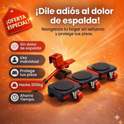 LiftControl™ | Kit elevador de Muebles con Palanca